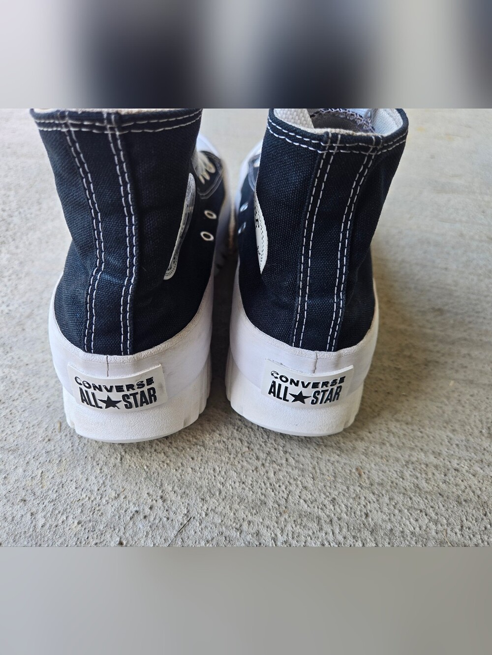 Converse Chuck Taylor All Star Platform High Top - Black & White - Picture 5 of 9